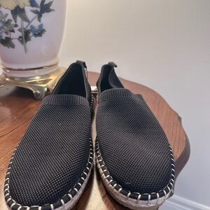 Zara Black Slip-On Loafers